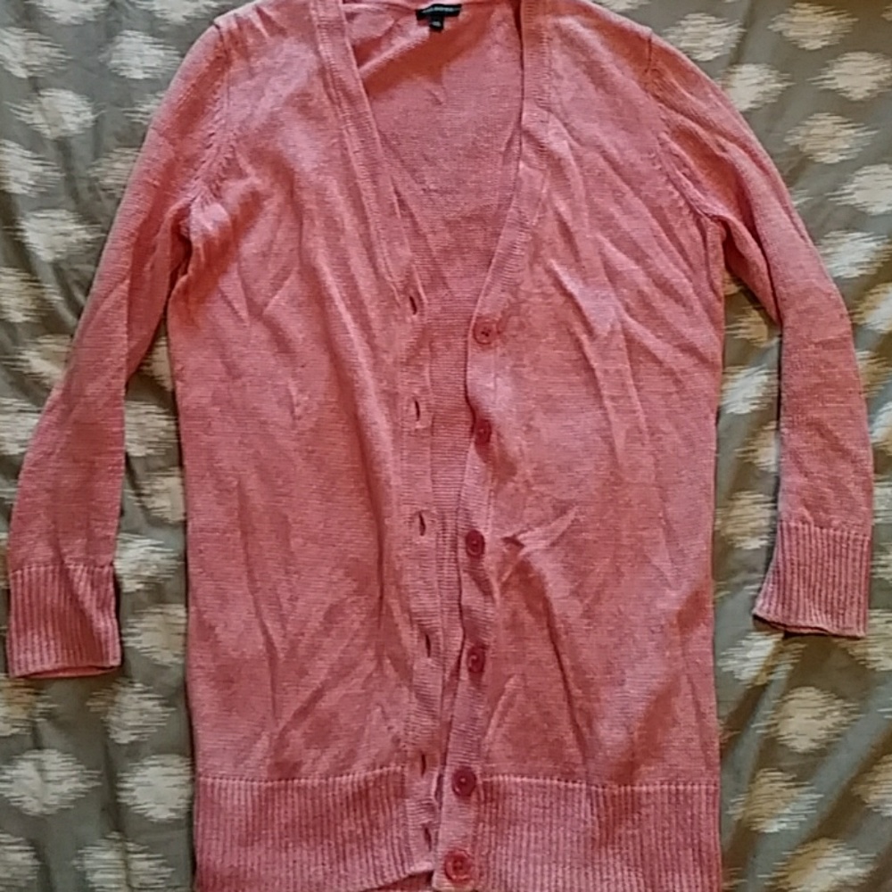 Pink cardigan